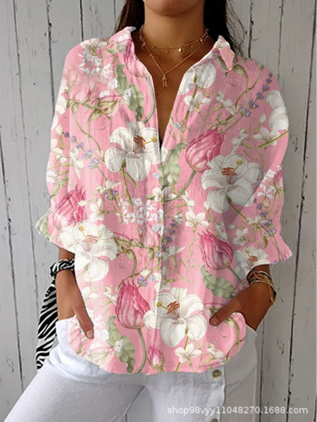 Women's shirt 3D digital print top m302789