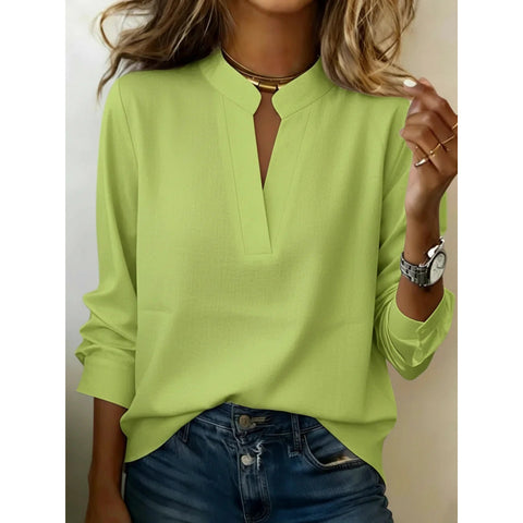 Digital printing casual pullover versatile spring and summer new shirt top m302788