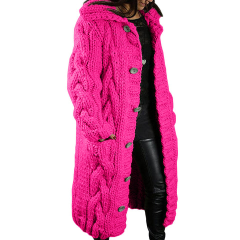 Single-breasted large-size sweater jacket m300561