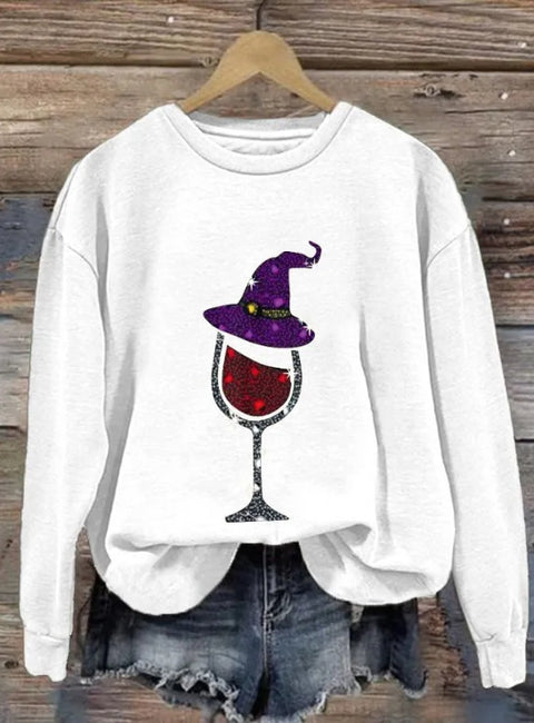 Casual floral 3D printed crew neck sweater m302127