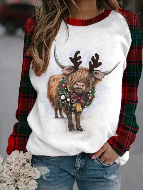 Shoulder long-sleeved women's sweater casual pullover m301750