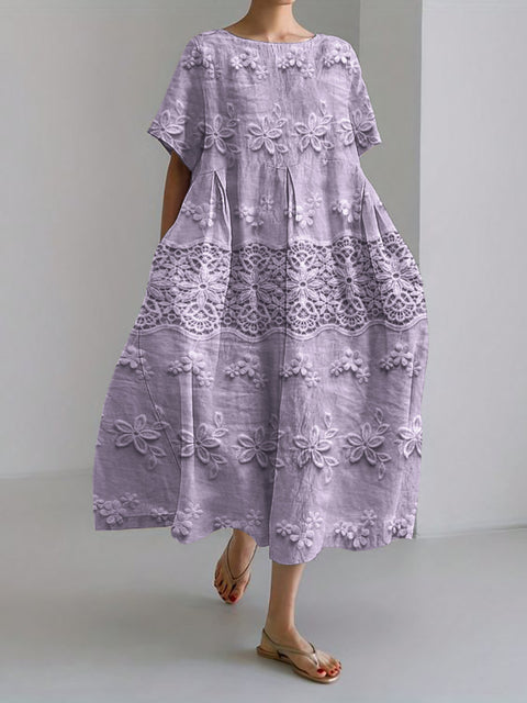 3D digital printing women's casual fashion plus size short-sleeved dress m302781