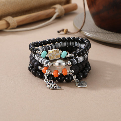 Neues böhmisches Armband, kreatives Quasten-Mehrschicht-Perlenarmband m3331286