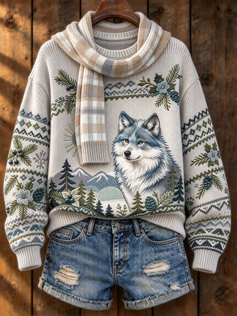 Huacai woolen sweater women sweater cartoon digital printing FF303420
