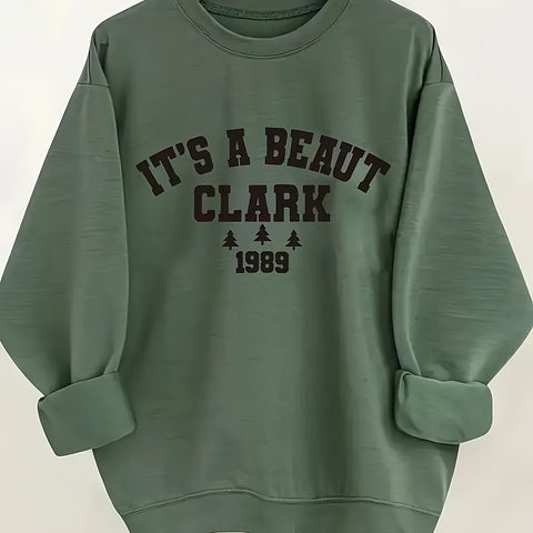 Knitted Women's Christmas Crew Neck Long Sleeve Pullover Women's m302124