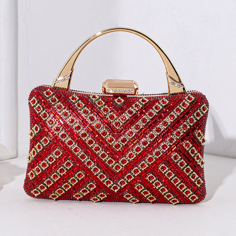 Sac à main de banquet rétro avec un sens élevé du diamant sac pour femme m3331050