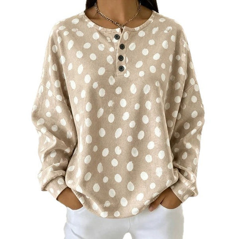 Waffle Top Waffle Long Sleeve Crew Neck Henry Sweater FF303390
