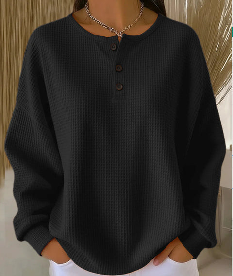 Casual stand-up collar POLO long-sleeved top m302619