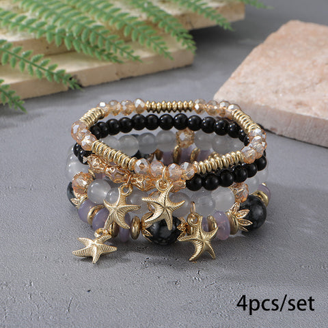 Neues böhmisches Armband, kreatives Quasten-Mehrschicht-Perlenarmband m3331286