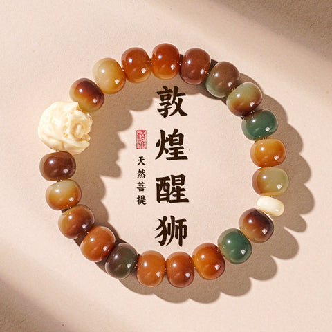 Dunhuang Feitian 108 Bodhi-Samen-Buddha-Perlenarmband Wentian Weißer Jade-Bodhi-Samen Chinesischer männlicher Rosenkranz Wenwan Handheld M3331306