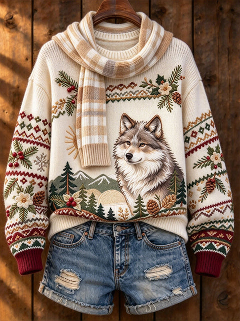 Huacai woolen sweater women sweater cartoon digital printing FF303420