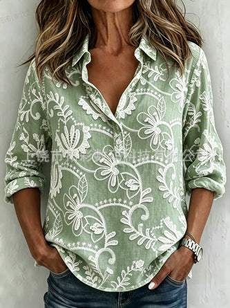 3D printed casual top women's loose top m303043