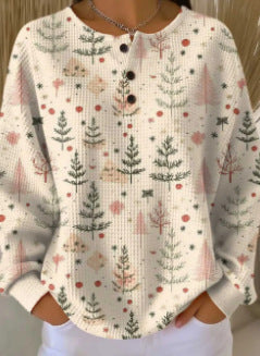 Casual stand-up collar POLO long-sleeved top m302619