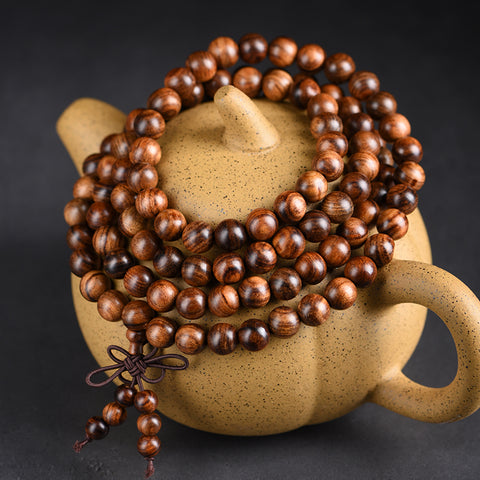 Schwarzes Rosenholzarmband, Holzarmband mit Buddha-Perlen, Herren-Kulturspiel, Buddha-Perlen, Damen-Paarschmuck, Perlen-Rosenkranz, Perlenspiel m3331321