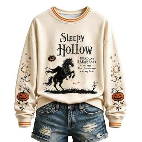 Printed Crew Neck Long Sleeve Casual Cover FF303386