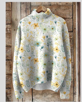 Christmas abstract print casual cape jacket cardigan m301686