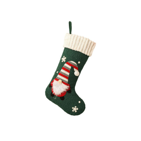 Christmas decoration candy socks embroidery Rudolph Christmas socks children's gift socks gift bag window pendant FF3332058