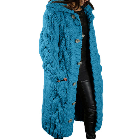 Single-breasted large-size sweater jacket m300561