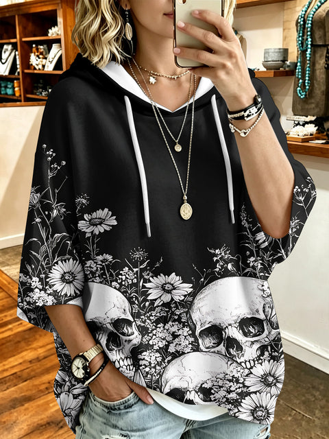 3D Digital Printed Top Women's Pullover Hooded Sweater FF303414