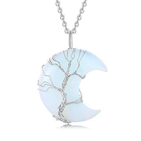 Pendentif arbre de vie en améthyste naturelle, bijou arbre de fortune en cristal m3331252