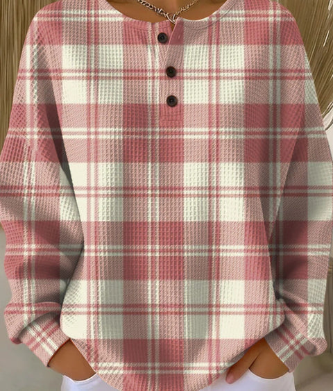 Casual stand-up collar POLO long-sleeved top m302619