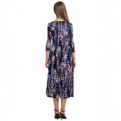 Autumn and winter dress solid color fashion big swing dress m302776