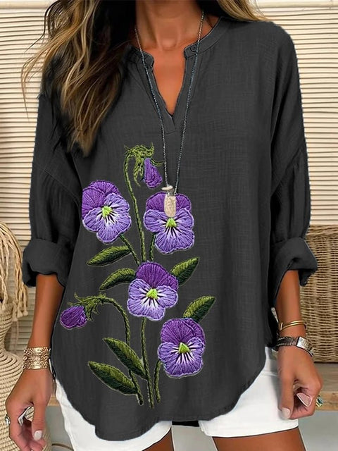 Pull ample à col rond et imprimé pour femme, grande taille, décontracté, T m301359 