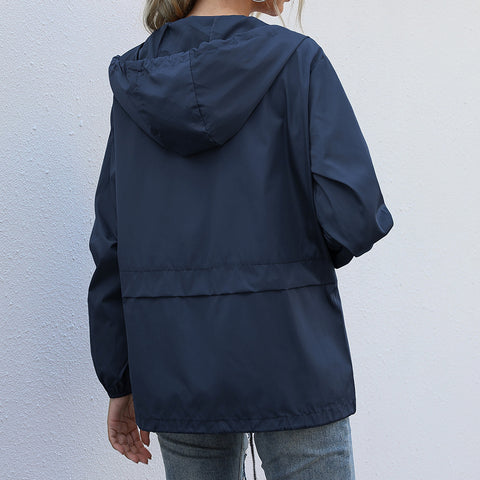 Zip hoodie lightweight outdoor hiking raincoat jacket m301830