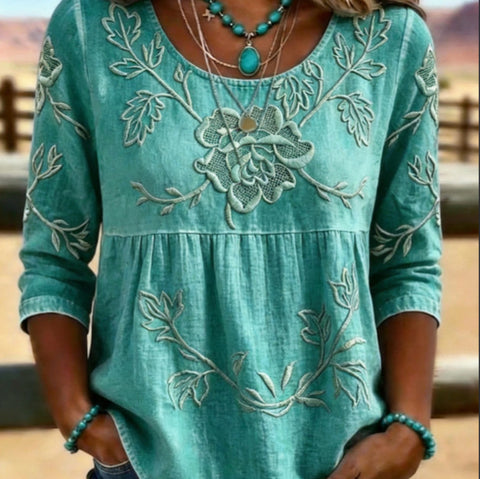 Summer Crew Neck Top Women's FF303094