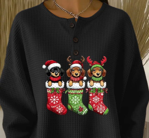 Casual stand-up collar POLO long-sleeved top m302619