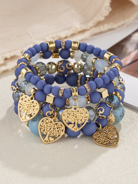 Neues böhmisches Armband, kreatives Quasten-Mehrschicht-Perlenarmband m3331286