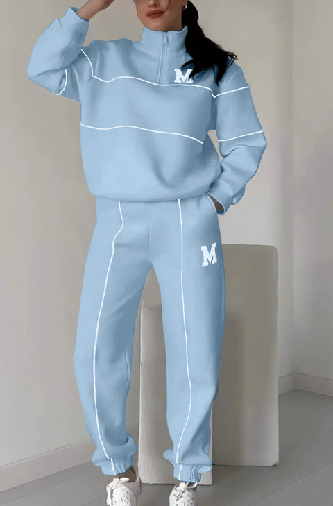 New sweater letter long sleeve trousers casual sports suit m301502