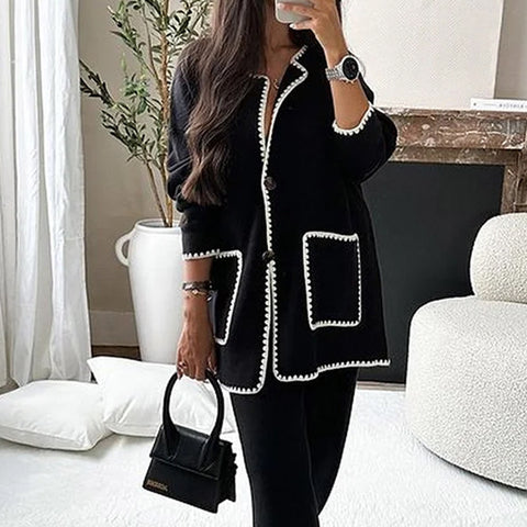 Frauen anzug herbst neue mode lässig lose einfarbig zwei-stück set m301321 