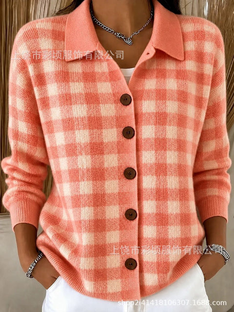 Knitted Cardigan Button Women's Sweater Jacket FF303295 02
