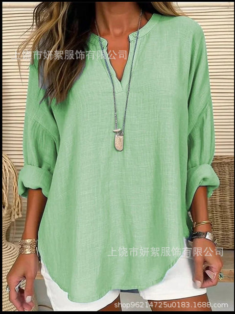 Pull ample à col rond et imprimé pour femme, grande taille, décontracté, T m301359 