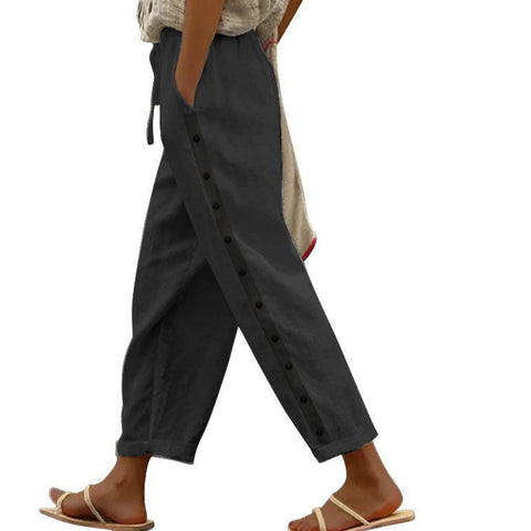 Pants elastic loose versatile casual nine-point trousers m302260