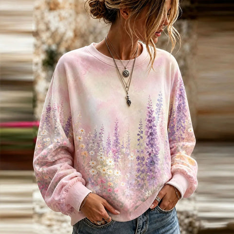Autumn and winter crew neck 3D printed long-sleeved comfortable casual sweater FF303435 05