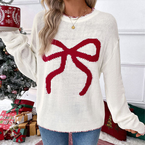 Fashion loose long-sleeved crew neck sweater m300786