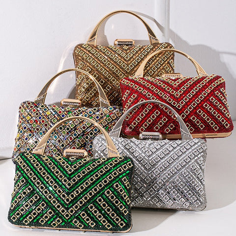 Sac à main de banquet rétro avec un sens élevé du diamant sac pour femme m3331050