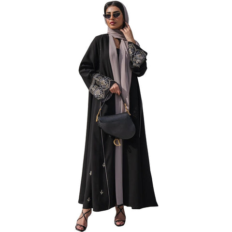 Fashion embroidered patchwork cardigan m301180