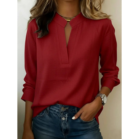 Digital printing casual pullover versatile spring and summer new shirt top m302788