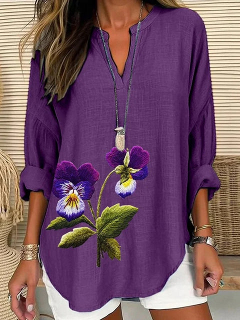 Pull ample à col rond et imprimé pour femme, grande taille, décontracté, T m301359 