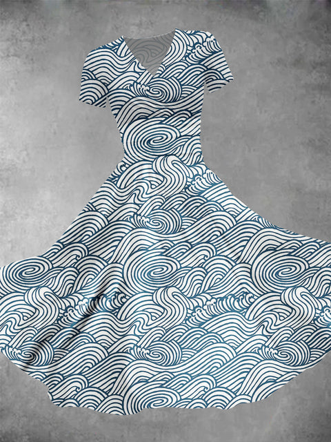 Temperament commuter casual and thin dress m302527