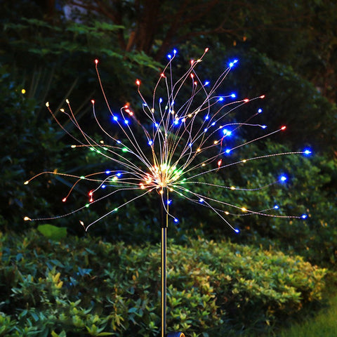 Feuerwerk, solarbetriebene, bodenmontierte Löwenzahnkette, wasserdicht für den Außenbereich, m3331169