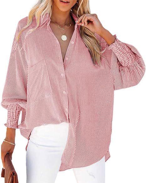 Chemise ample à manches longues pour femme, vêtement décontracté, nouvelle collection, avec poche, m301376 