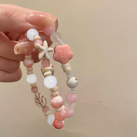 Chinesisches Keramikperlenarmband Weiblichkeit süßes und nettes Mädchenarmband m3331322