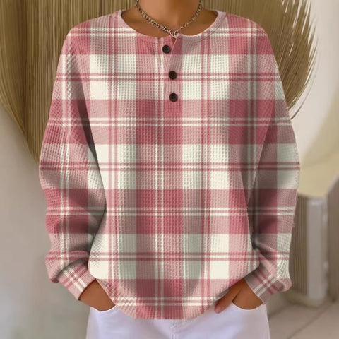 Casual stand-up collar POLO long-sleeved top m302619