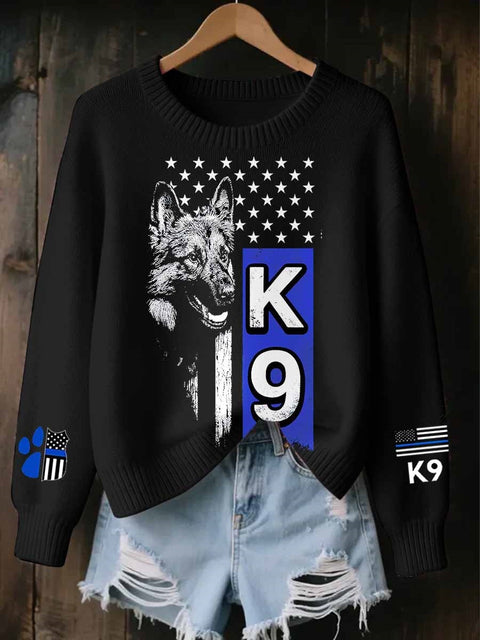 Knitted Women's Christmas Crew Neck Long Sleeve Pullover Women's m302124