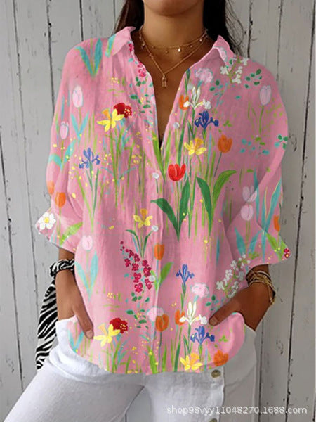 Women's shirt 3D digital print top m302789