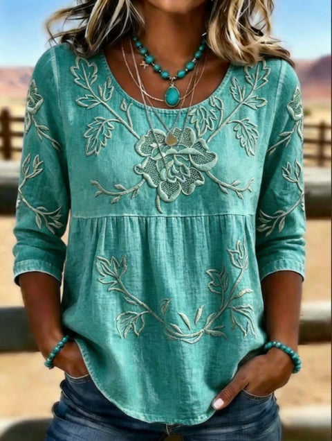 Summer Crew Neck Top Women's FF303094